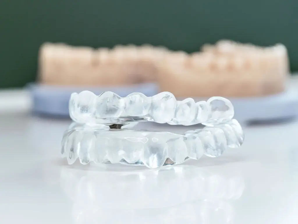 Zahnabdruck in Kunststoffschiene