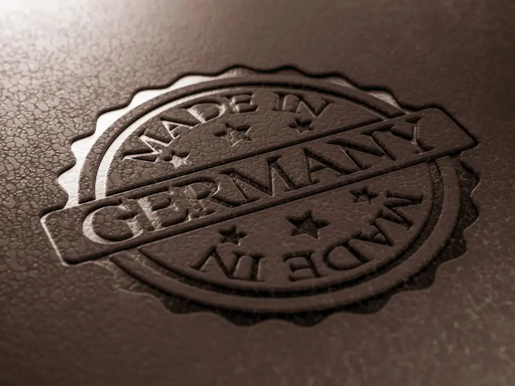 „Made in Germany“ Siegelprägung